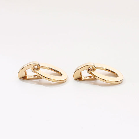 Christian Dior Logo motif Earring gold WS14693
