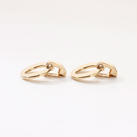 Christian Dior Logo motif Earring gold WS14693