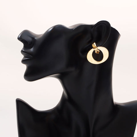 Christian Dior Logo motif Earring gold WS14693