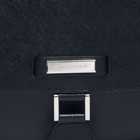 BURBERRY leather Shoulder Bag black WS14696