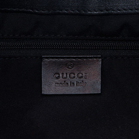 GUCCI Abby Leather Shoulder Bag black WS14698