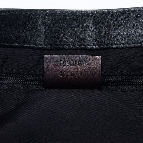 GUCCI Abby Leather Shoulder Bag black WS14698