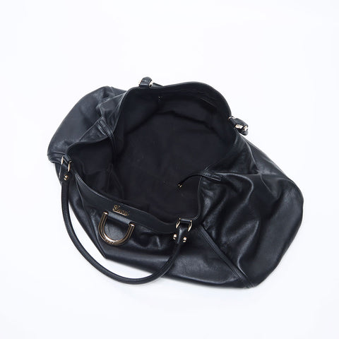 GUCCI Abby Leather Shoulder Bag black WS14698