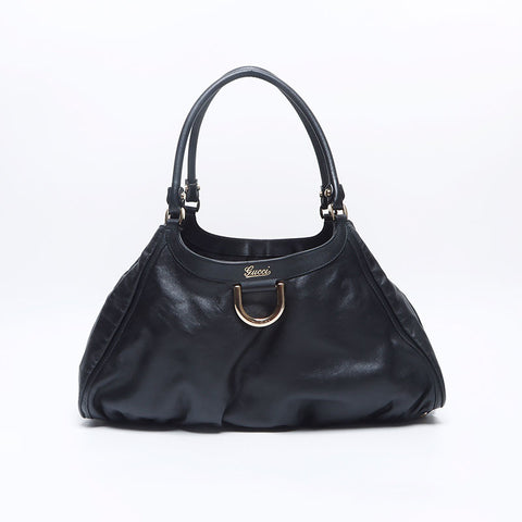 GUCCI Abby Leather Shoulder Bag black WS14698