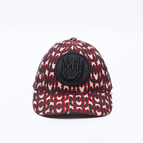 Miu Miu MM Paris eMIUTICONS cap Red WS14699