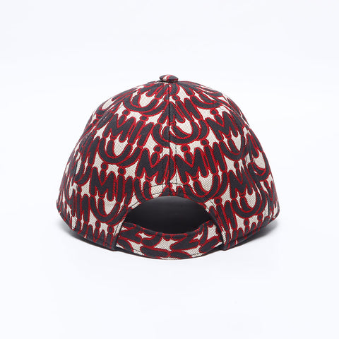 Miu Miu MM Paris eMIUTICONS cap Red WS14699