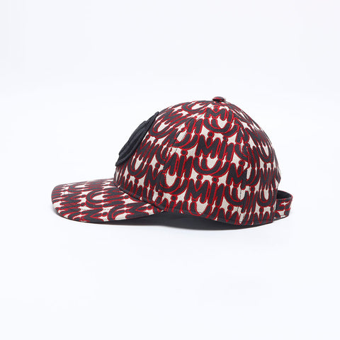 Miu Miu MM Paris eMIUTICONS cap Red WS14699