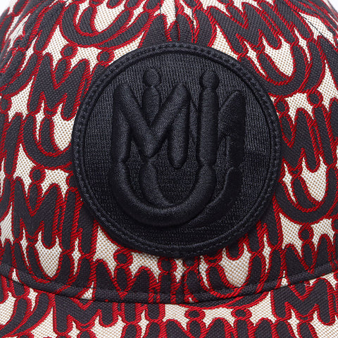 Miu Miu MM Paris eMIUTICONS cap Red WS14699