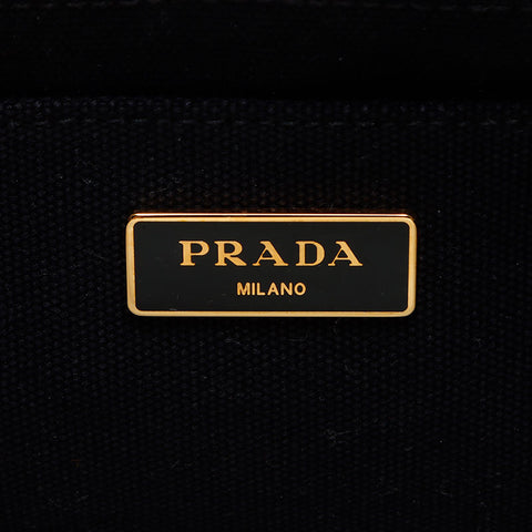 PRADA Canapa Tweed Handbag white WS14702