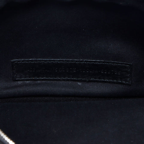 BALENCIAGA logo leather Waist bag black WS14703