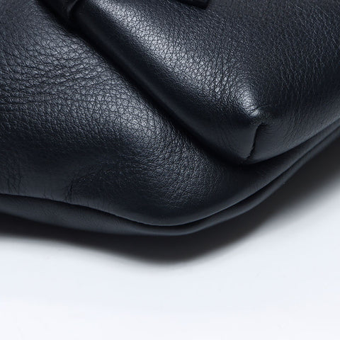 BALENCIAGA logo leather Waist bag black WS14703