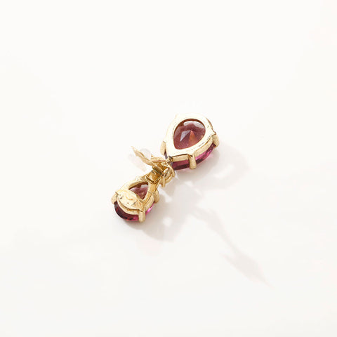 Christian Dior Rhinestone swing Earring gold WS14705