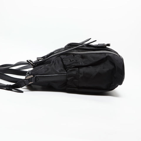 BURBERRY Check Nylon 2way Shoulder Bag black WS14715