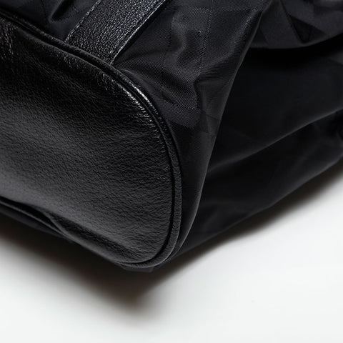 BURBERRY Check Nylon 2way Shoulder Bag black WS14715