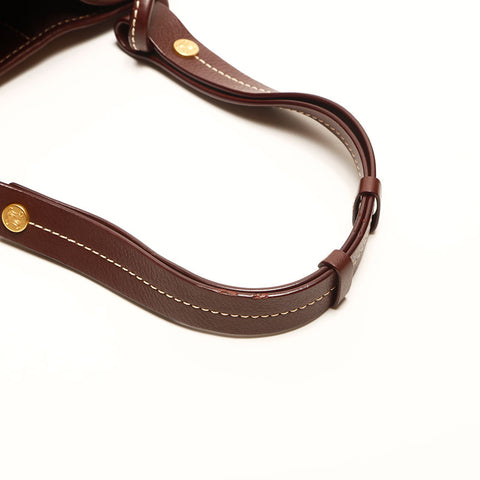 CELINE Canvas Macadam Shoulder Bag Brown WS14717