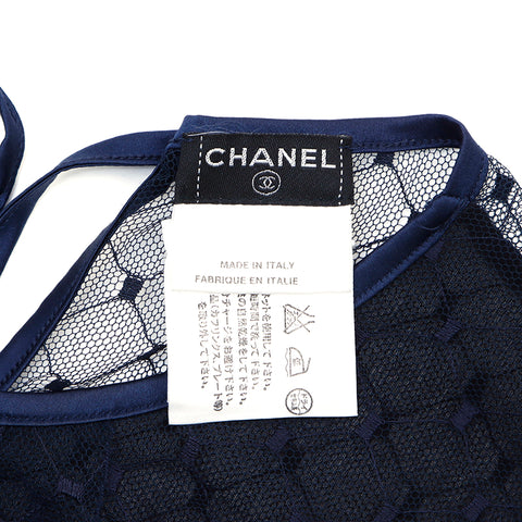 シャネル CHANEL ノースリーブ キャミソール ネイビー WS1471