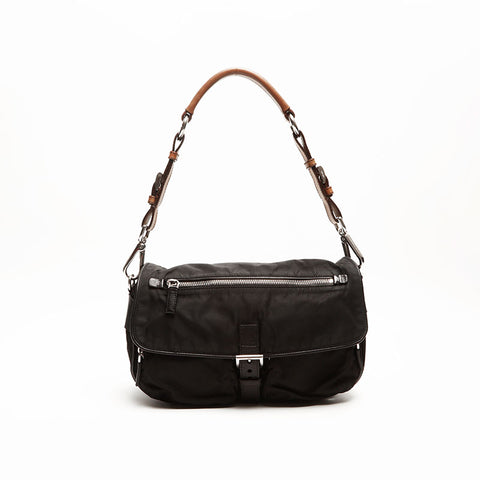 Prada Nylon Umhängetasche Schwarz WS14721