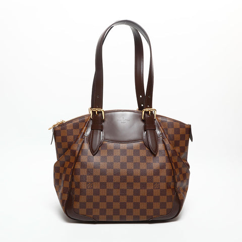 ルイ・ヴィトン LOUIS VUITTON 2010年製 ダミエ ヴェローナ MM ショルダーバッグ ブラウン WS14725