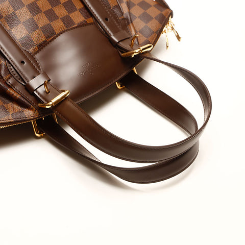 LOUIS VUITTON 2011 Damier Verona MM Shoulder Bag Brown WS14726