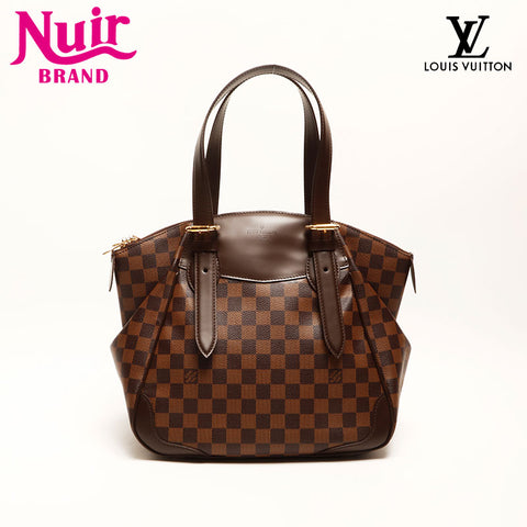 LOUIS VUITTON 2011 Damier Verona MM Shoulder Bag Brown WS14726