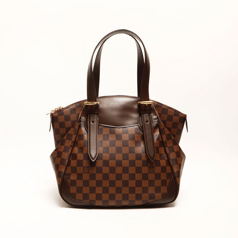 LOUIS VUITTON 2011 Damier Verona MM Shoulder Bag Brown WS14726