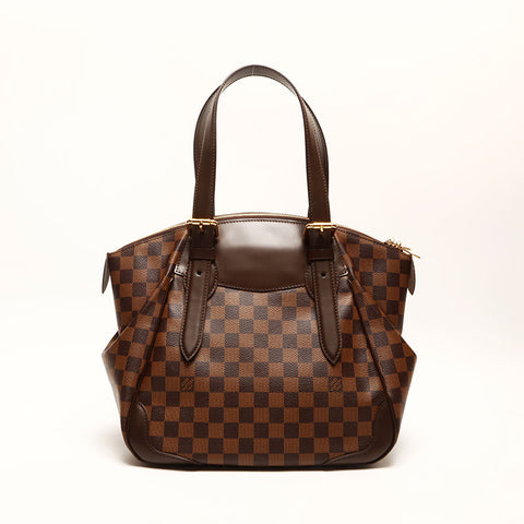 LOUIS VUITTON 2011 Damier Verona MM Shoulder Bag Brown WS14726