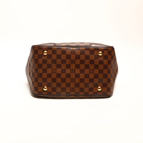 LOUIS VUITTON 2011 Damier Verona MM Shoulder Bag Brown WS14726