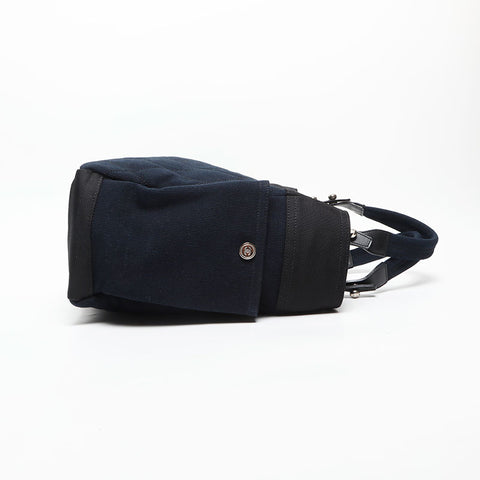 CHANEL 13th Paris Beer Ritz Canvas Handbag Navy WS14727