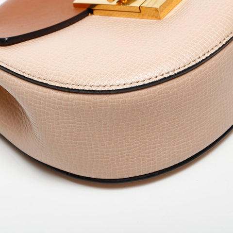 Chloe Mini Leather Drew Chain Shoulder Bag beige WS14729