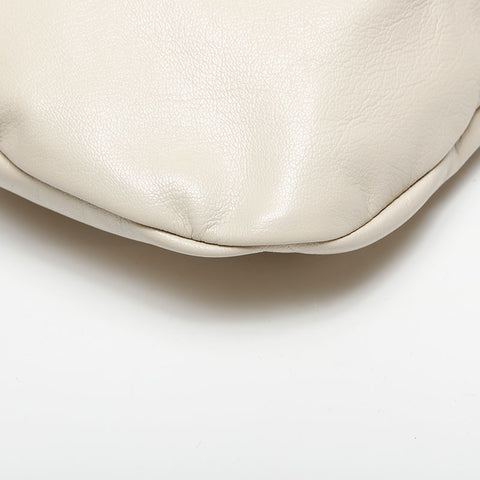 GUCCI Bamboo leather Handbag white WS14730