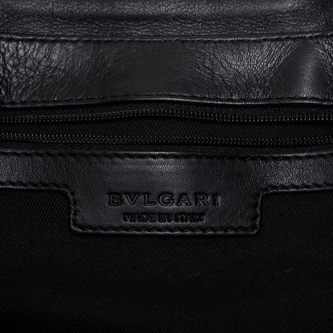 ブルガリ BVLGARI チャンドラ レザー ショルダーバッグ ブラック WS14732