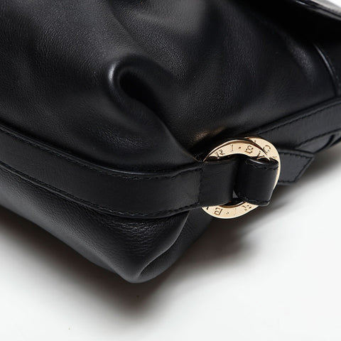 ブルガリ BVLGARI チャンドラ レザー ショルダーバッグ ブラック WS14732