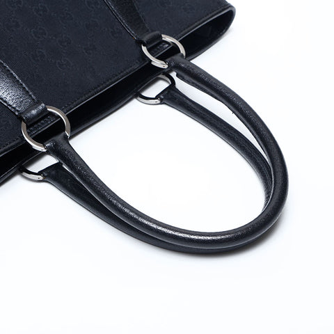 GUCCI GG canvas Tote Bag black WS14733