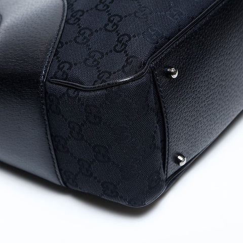 GUCCI GG canvas Tote Bag black WS14733