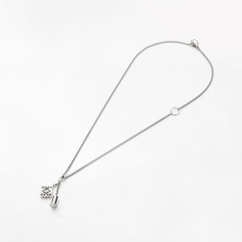 ロエベ LOEWE アナグラム ネックレス シルバー WS14738