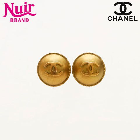 CHANEL 1994 Round COCO Mark Earring gold WS14740
