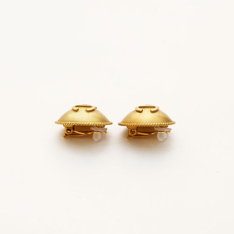 CHANEL 1994 Round COCO Mark Earring gold WS14740