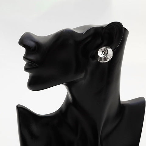 シャネル CHANEL 96P 1996 ココマーク ラウンド イヤリング シルバー WS14741