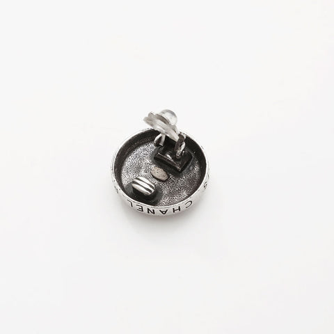 シャネル CHANEL 96P 1996 ココマーク ラウンド イヤリング シルバー WS14741