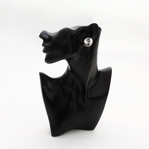 シャネル CHANEL 96P 1996 ココマーク ラウンド イヤリング シルバー WS14741