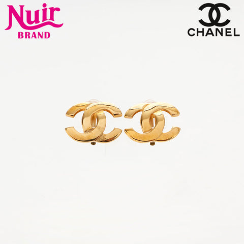 CHANEL 2002 COCO Mark Earring gold WS14744