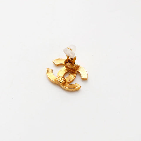 CHANEL 2002 COCO Mark Earring gold WS14744
