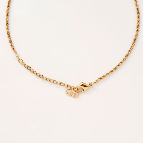 クリスチャンディオール Christian Dior リーフモチーフ ネックレス ゴールド WS14746
