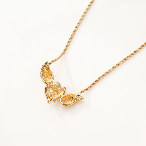 Christian Dior Leaf motif Necklace gold WS14746