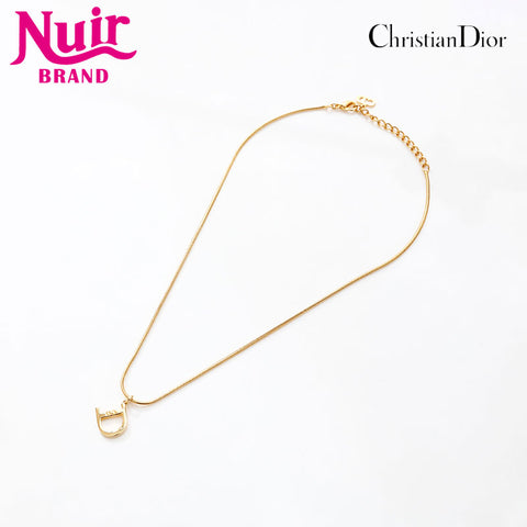 Christian Dior logo Necklace gold WS14747