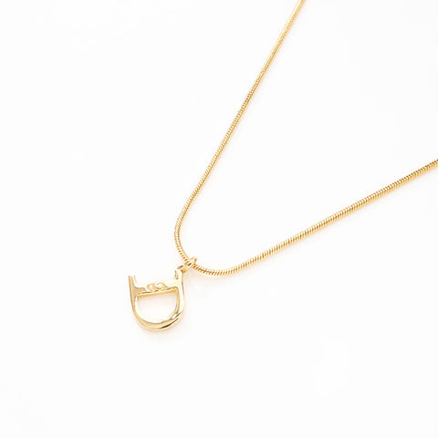 Christian Dior logo Necklace gold WS14747