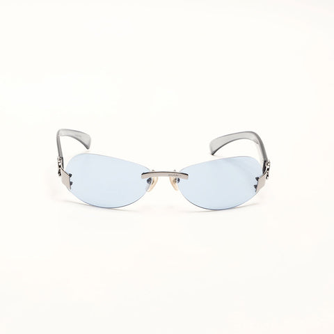 Chanel Chanel Rimless Sunglasses Blue WS14749