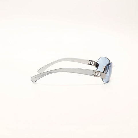 Chanel Chanel Rimless Sunglasses Blue WS14749