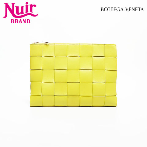 BOTTEGAVENETA MAXI INTRECCIATO NAPPA Clutch bag green WS14750