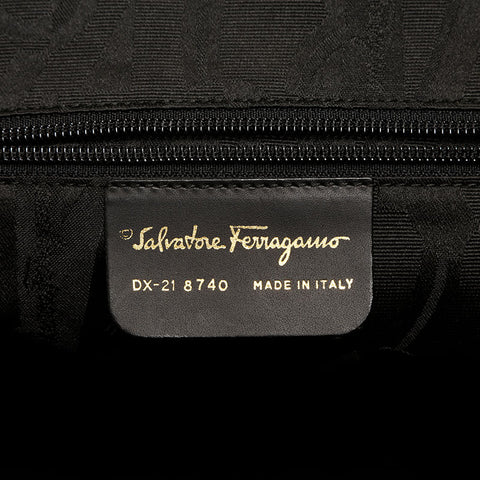 Salvatore Ferragamo Leather 2way Handbag black WS14753